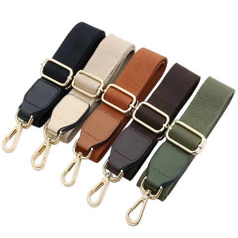 Cotton And Linen Solid Color Bag Strap