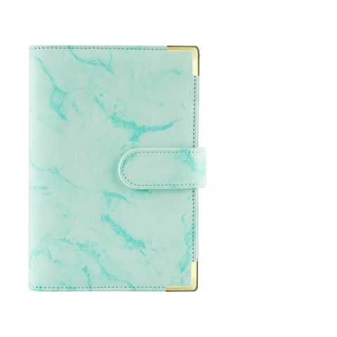 1 Piece Solid Color Class Learning Pu Leather Retro Notebook