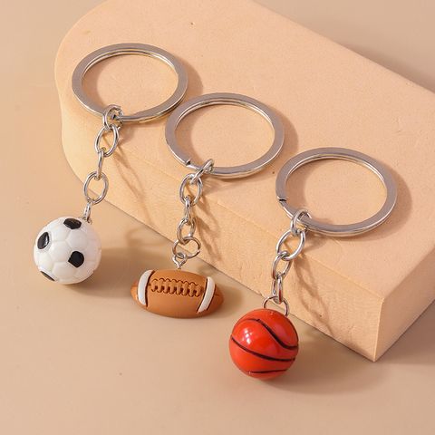 Style Moderne Basket-ball Football Alliage De Zinc Pendentif De Sac Porte-clés