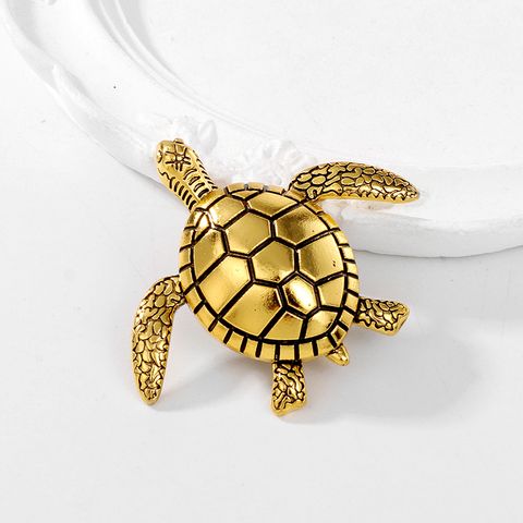 Streetwear Tortoise Animal Dragonfly Alloy Inlay Rhinestones Unisex Brooches