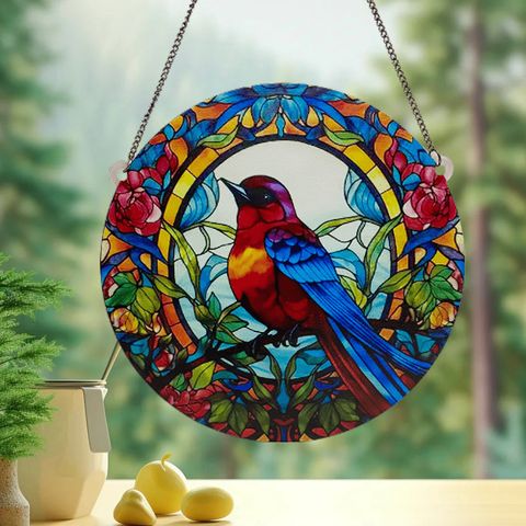 Cartoon Style Cute Bird Arylic Pendant Artificial Decorations