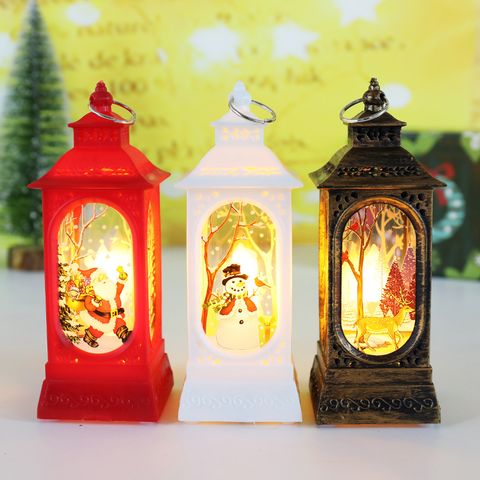 Christmas Classic Style Color Block Plastic Party Night Lights