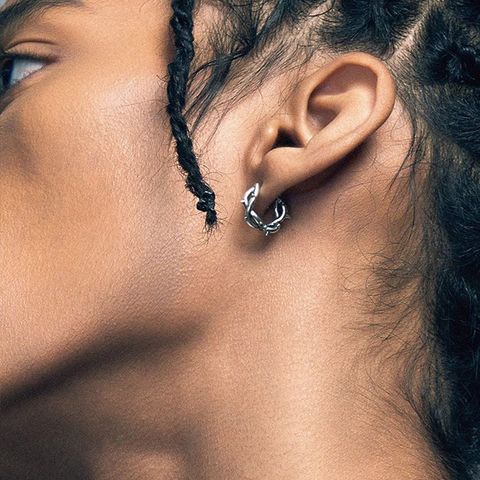1 Pair Cool Style Flower Plating Copper Earrings