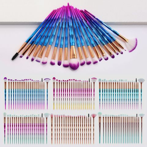 Elegant Artificial Fiber Plastic Handgrip Makeup Brushes 1 Set
