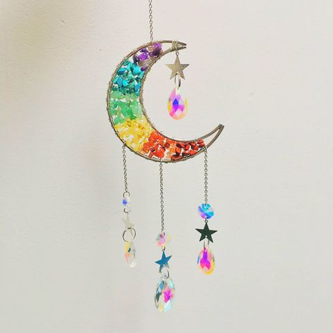 Pastoral Moon Natural Crystal Wind Chime