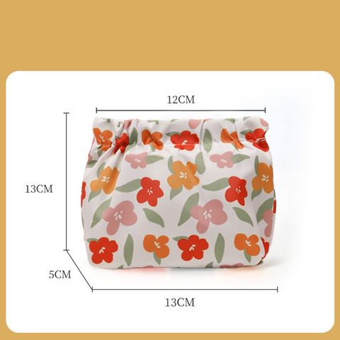 Casual Cute Flower Oxford Cloth Storage Bag Makeup Bags