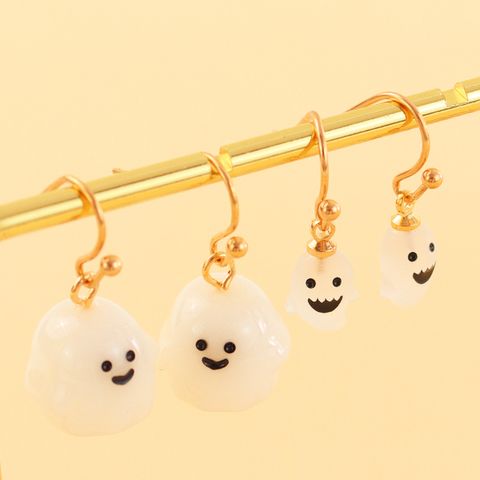 Wholesale Jewelry Funny Ghost Resin Drop Earrings