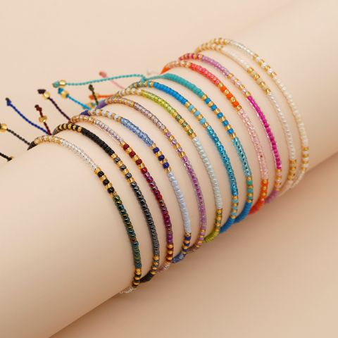 Cross-border Niche Design Minimaliste Bohème Mgb Couleur Perle Perles À La Main Bracelet Femme