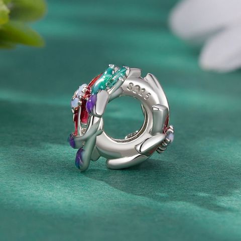 Casual Flamingo Owl Sterling Silver Inlay Zircon Jewelry Accessories