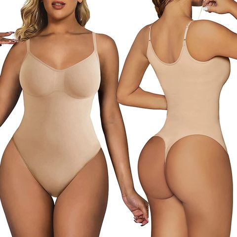 Couleur Unie Soutien De Taille Contrôle Du Ventre Transparent Sous Vêtements De Forme