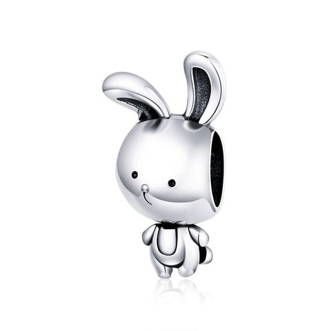 Casual Rabbit Sterling Silver Inlay Zircon Jewelry Accessories