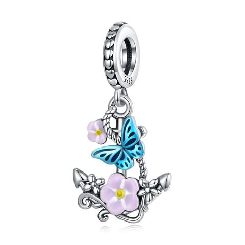 Casual Flower Sterling Silver Inlay Zircon Jewelry Accessories