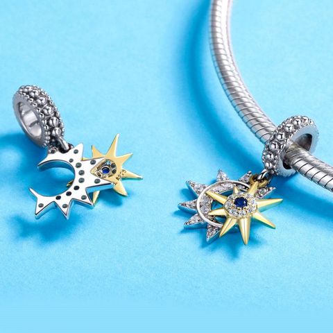 Casual Flower Sterling Silver Inlay Zircon Jewelry Accessories
