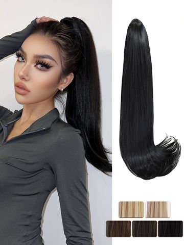 Women's Simple Style Street High Temperature Wire Ponytail Wigs