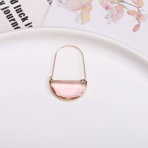 Wholesale Jewelry Vintage Style Solid Color Crystal Glass Copper Drop Earrings