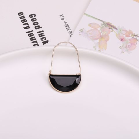 Wholesale Jewelry Vintage Style Solid Color Crystal Glass Copper Drop Earrings