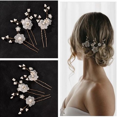 Women's Sweet Flower Metal Hairpin