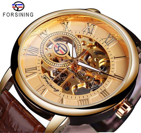 Modern Style Classic Style Geometric Buckle Mechanical Men's Watches