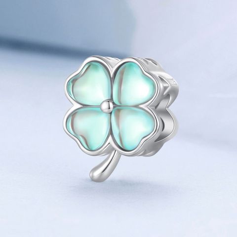 Four-leaf Clover Round Dreamcatcher Eternal Sisters Love Elf Wings S925 Sterling Silver Diy Bracelet Accessories