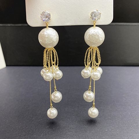 Wholesale Jewelry Sweet Tassel Alloy Drop Earrings