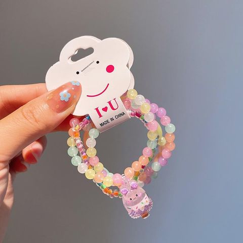 Cartoon Style Cute Bear Heart Shape Pineapple Plastic Wholesale Bracelets