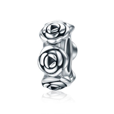 Casual Glam Flower Sterling Silver Inlay Zircon Jewelry Accessories