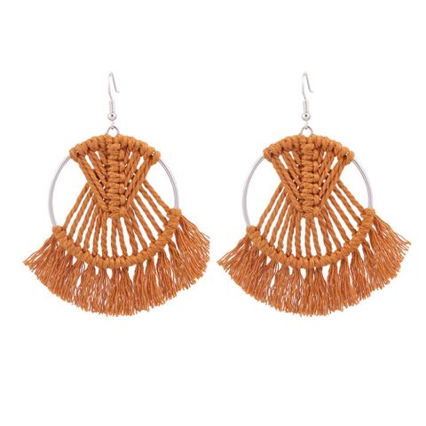 Wholesale Jewelry Basic Classic Style Geometric Alloy Tassel Earrings