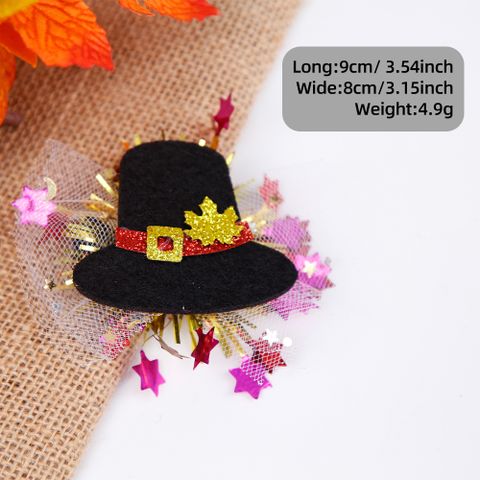 Thanksgiving Cartoon Style Cute Pumpkin Squirrel Cloth Party Festival Hairpin