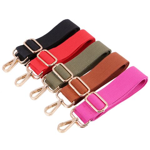 New Ribbon Solid Color Canvas Cotton Tape Adjustable Men's And Women's Handbags Strap Shoulder Crossbody Long Shoulder Strap Women Bag Accessories