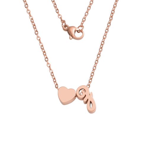 Stainless Steel 18K Gold Plated Fashion Letter None Necklace