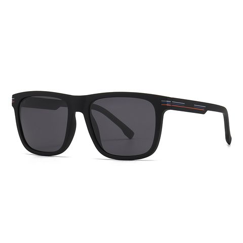 Modern Style Solid Color Pc Square Full Frame Men's Sunglasses