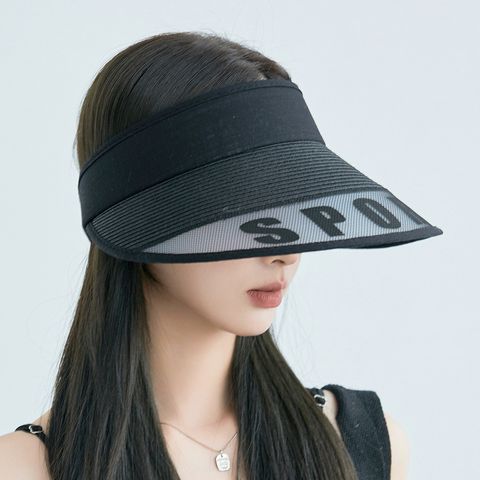 Women's Basic Letter Big Eaves Sun Hat