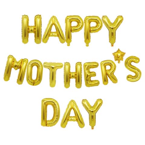 Mother's Day Simple Style Classic Style Letter Aluminum Film Holiday Daily Balloons