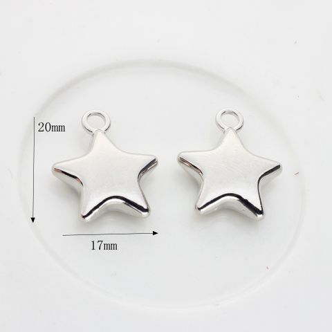 10 Pcs/package Simple Style Star Alloy Plating Beads Jewelry Accessories