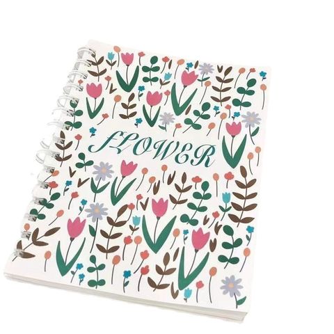 1 Piece Flower Class Learning Paper Retro Notebook