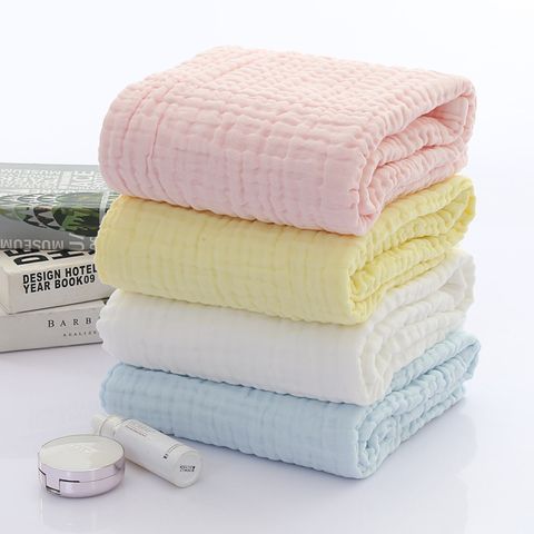 Casual Vacation Solid Color Cotton Bath Towels Bath Towel