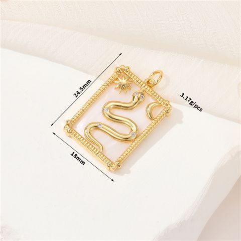 1 Piece Simple Style Human Copper Plating Inlay Jewelry Accessories