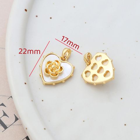 1 Piece Retro Geometric Bear Rose Copper Plating Inlay Jewelry Accessories