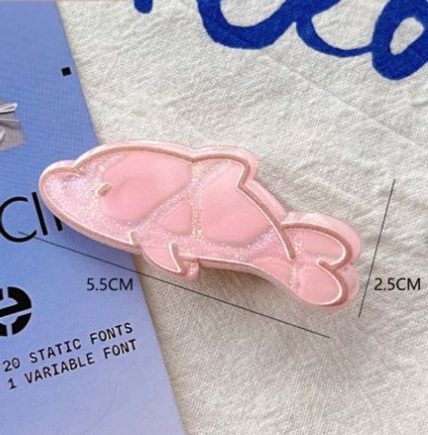 Women's Cute Dolphin Octopus Fish Resin Inlay Pearl Hair Clip