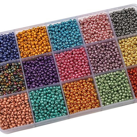 1 Set Diameter 3mm Diameter 4mm Hole Under 1mm Glass Solid Color Beads