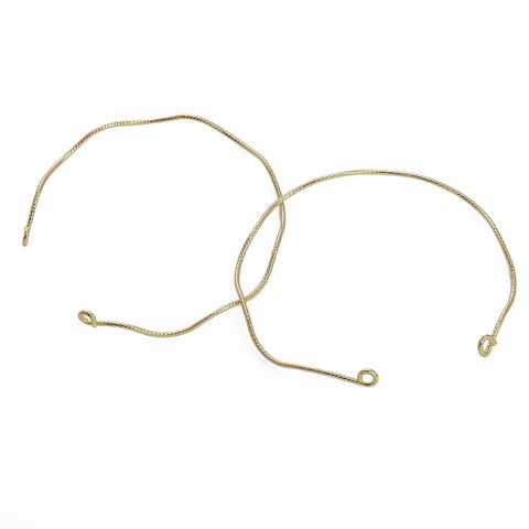 1 Piece Simple Style Round Copper Plating Chain Jewelry Accessories