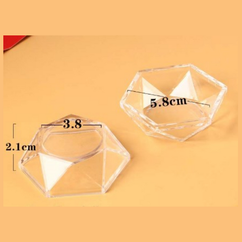 Simple Style Transparent Plastic Jewelry Rack