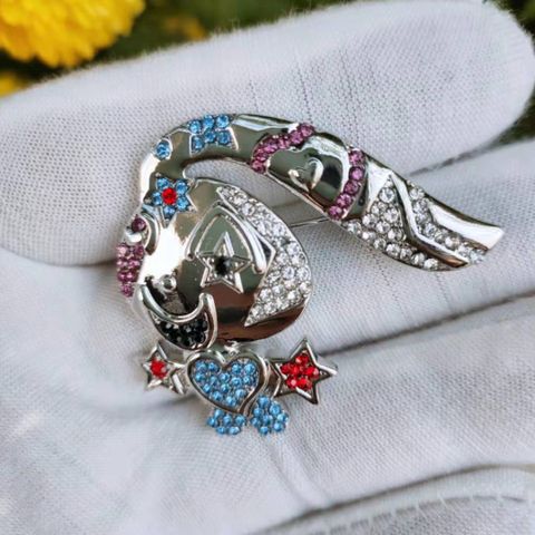 Casual Letter Flower Alloy Unisex Brooches