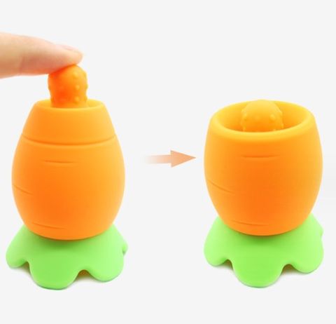 Cute Carrot Silicone Rubber Baby Accessories