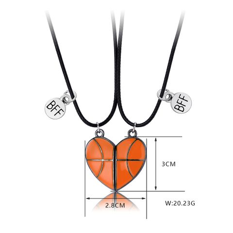 Wholesale Jewelry Casual Sports Basketball Football Alloy Pendant Necklace