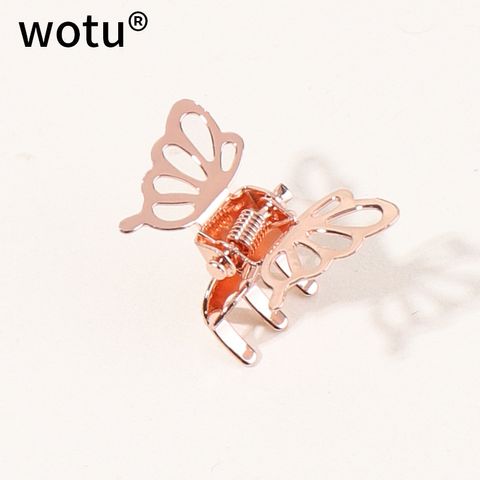 Women's Simple Style Butterfly Metal Hair Claws