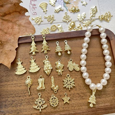 1 Piece Simple Style Tree Balloon Snowflake Alloy Plating Jewelry Accessories