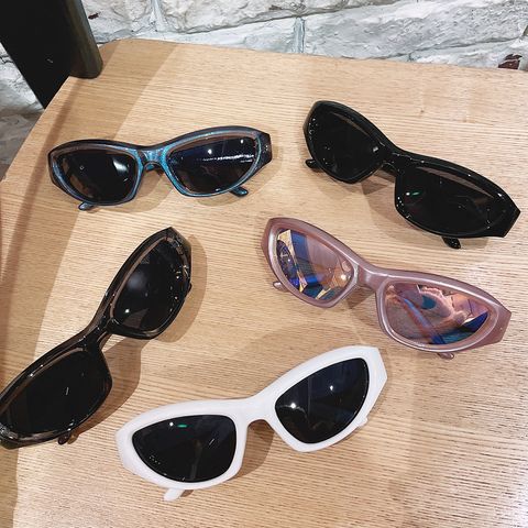Casual Hip-hop Geometric Ac Cat Eye Full Frame Women's Sunglasses