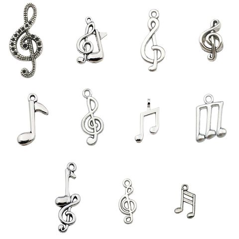 1 Piece Simple Style Notes Alloy Plating Pendant Jewelry Accessories