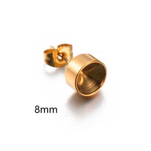 20 PCS/Package Stainless Steel Solid Color Ear Stud Accessories Simple Style
